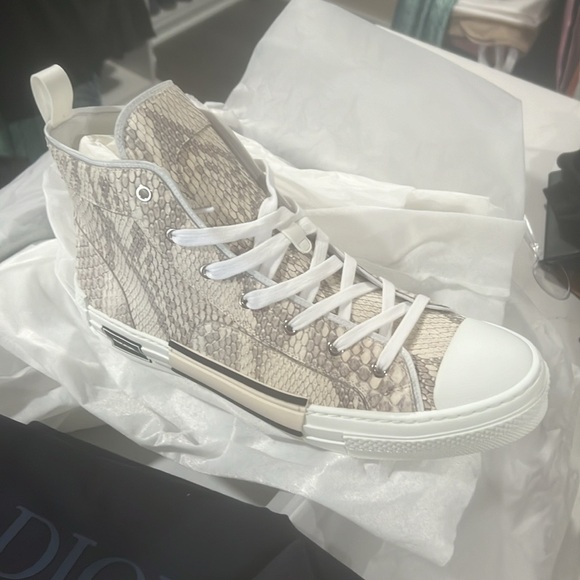 DIOR Python B23 High Top Sneakers Size 47 - Picture 7 of 17